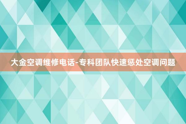 大金空调维修电话-专科团队快速惩处空调问题
